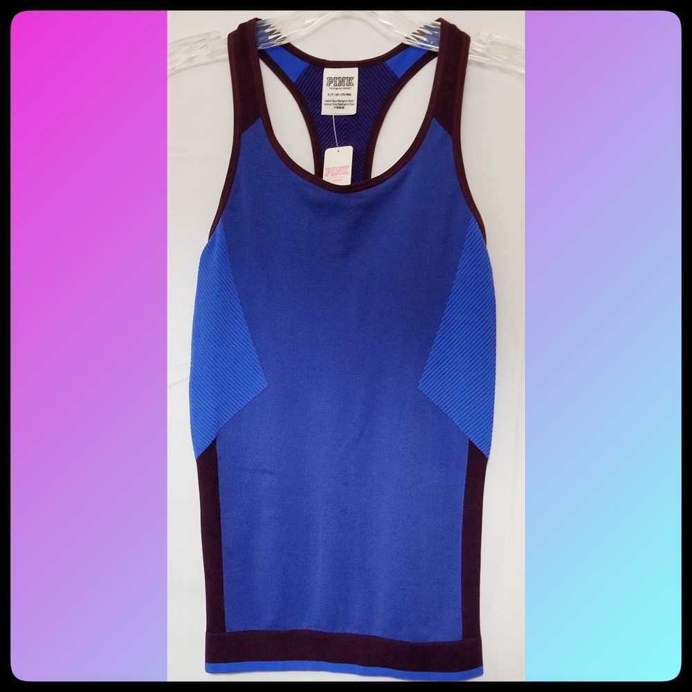 PINK VS*Stretch Racerback Tank - Picture 2 of 8